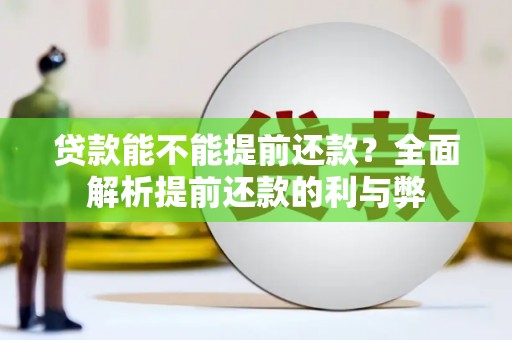 鄂伦春贷款能不能提前还款？全面解析提前还款的利与弊