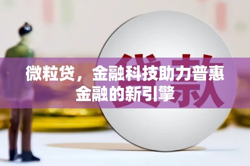 鄂伦春微粒贷，金融科技助力普惠金融的新引擎