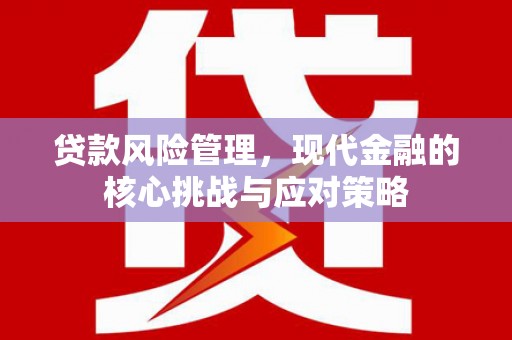 鄂伦春贷款风险管理，现代金融的核心挑战与应对策略