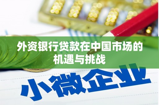 鄂伦春外资银行贷款在中国市场的机遇与挑战