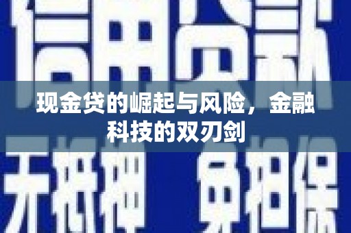 鄂伦春现金贷的崛起与风险，金融科技的双刃剑