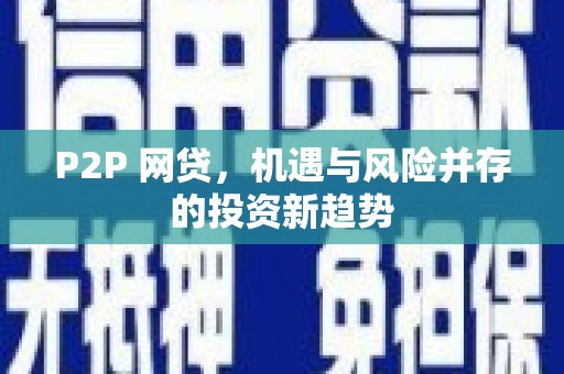 鄂伦春P2P 网贷，机遇与风险并存的投资新趋势